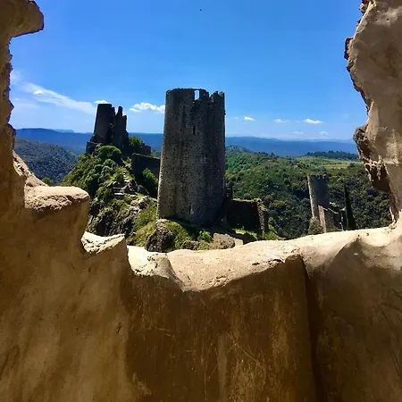 4 Star Cabaret Lastours 4 Chateaux Amazing Cathar Landmark Private Luxury 4 Star Air Conditioned Terrasse With Views Extérieur photo